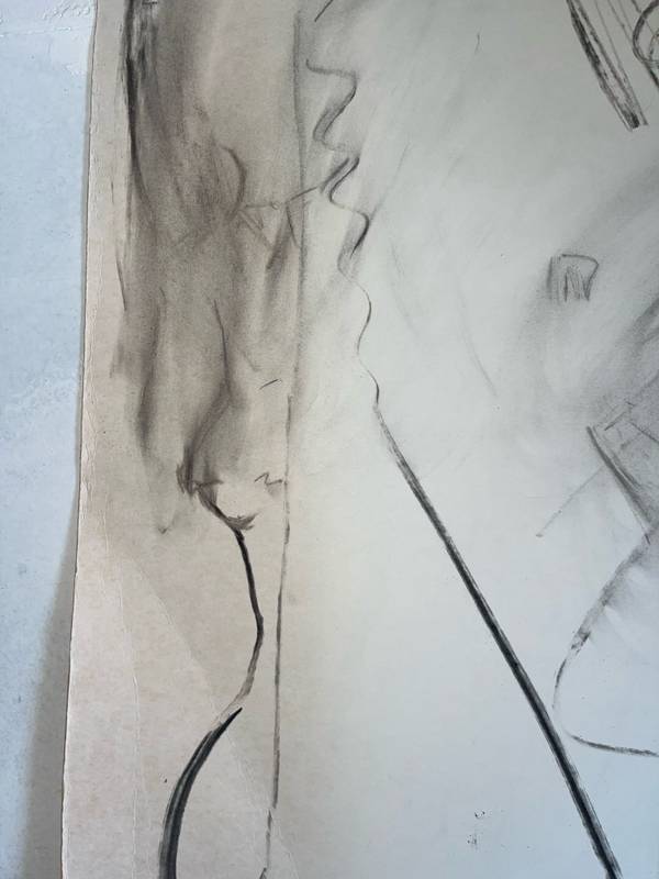 Two bitten apples Surrealistic Drawing Bohdana Tkach - Subjektiv.art