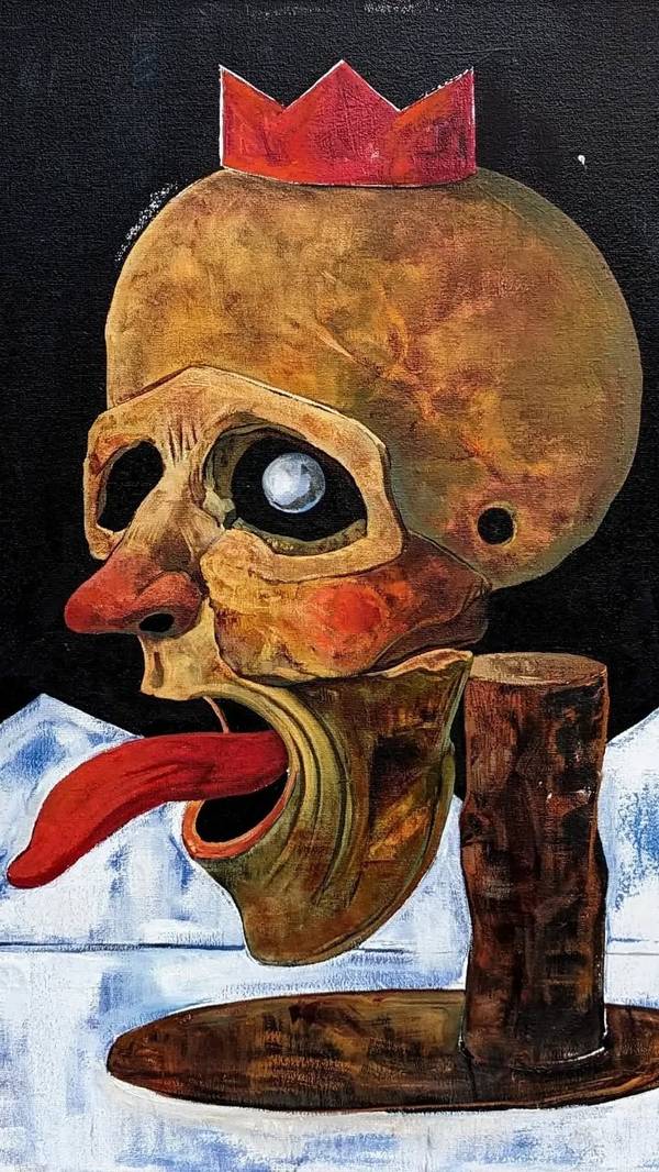 Etude from the "Cold" series Fine Art Painting Polina Kuznetsova - Subjektiv.art