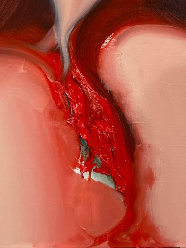 The day before.. Expressive and gestural Painting Anna Kostritskaya - Subjektiv.art