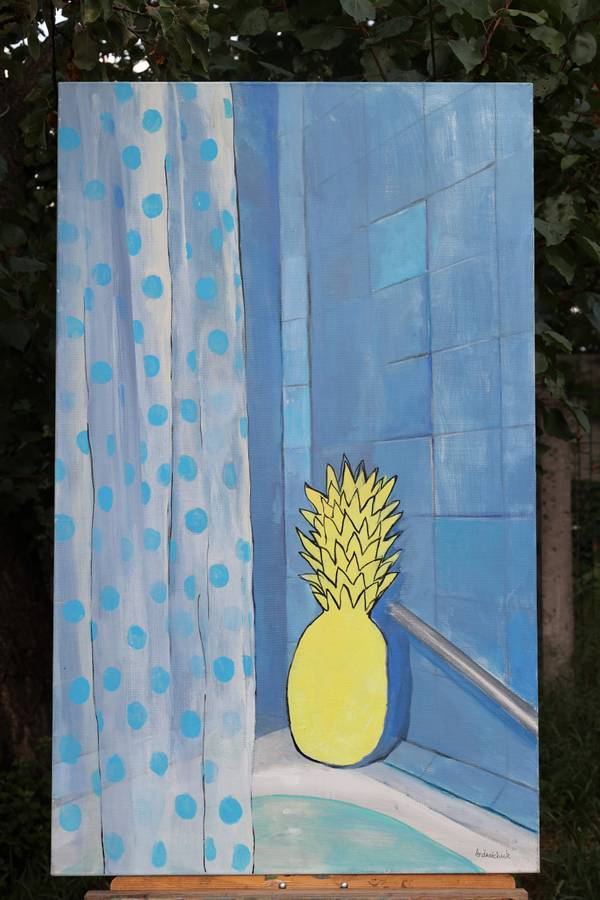 Pineapple in the bathroom  - Subjektiv.art