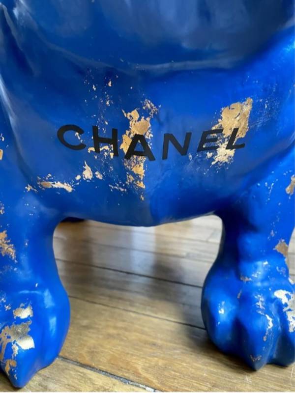 bulldog Pop art Sculpture Frank Ycraf - Subjektiv.art