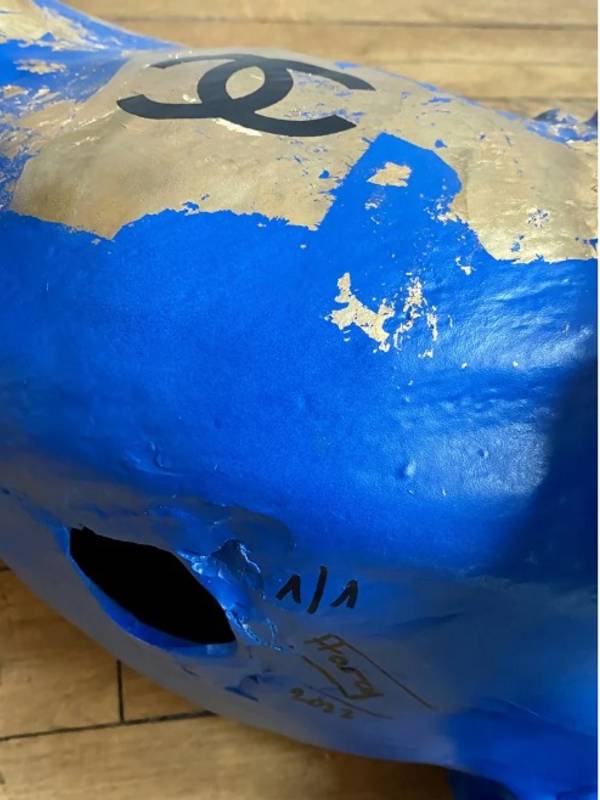 bulldog Pop art Sculpture Frank Ycraf - Subjektiv.art