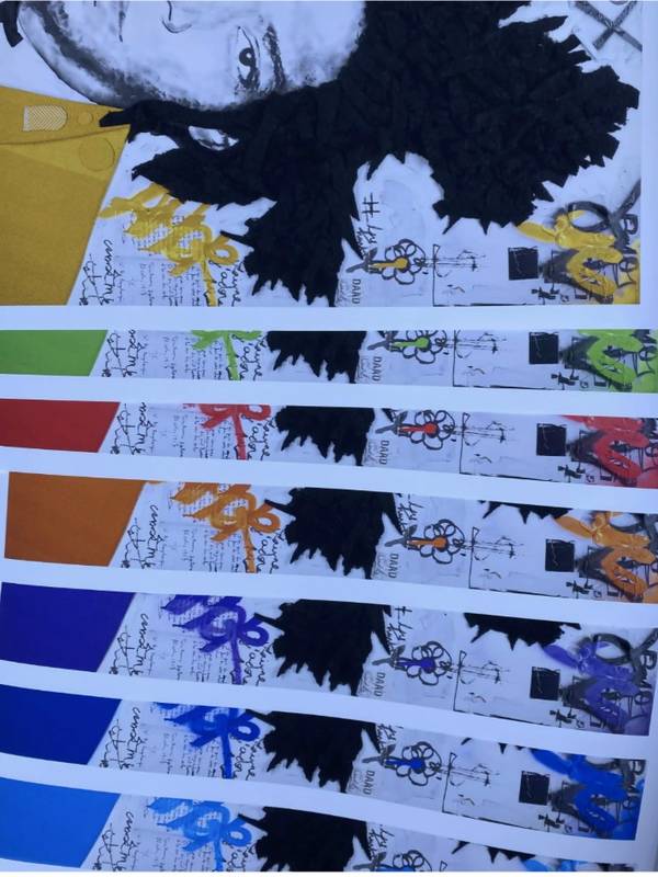 basquiat in blue Pop art Prints Frank Ycraf - Subjektiv.art