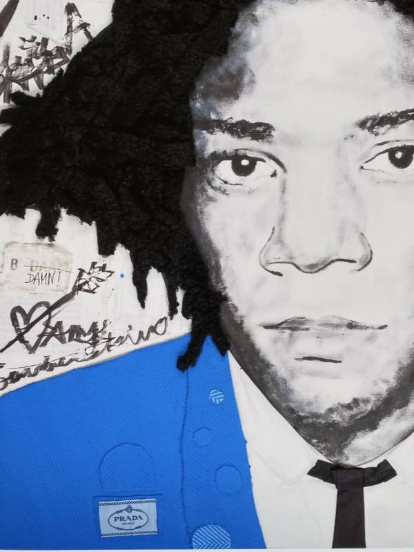 basquiat in blue Pop art Prints Frank Ycraf - Subjektiv.art