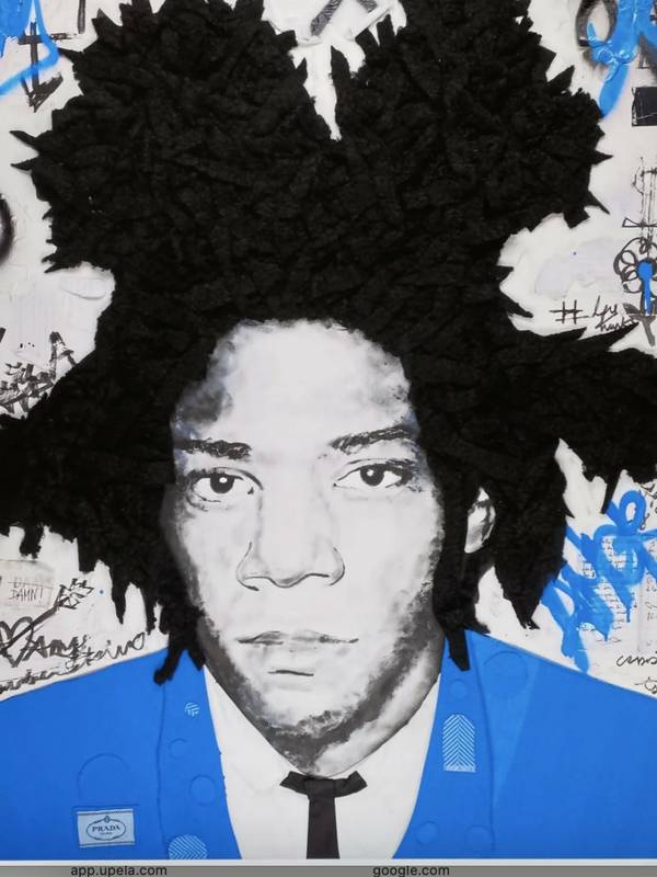 basquiat in blue Pop art Prints Frank Ycraf - Subjektiv.art