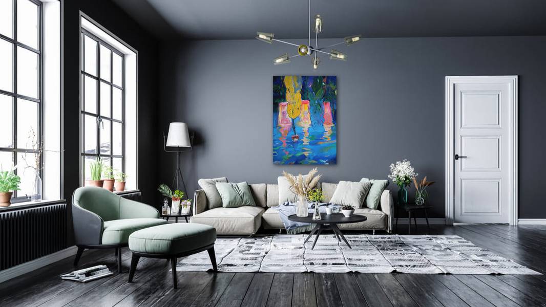 Night Pop art Painting Artem Andreichuk - Subjektiv.art