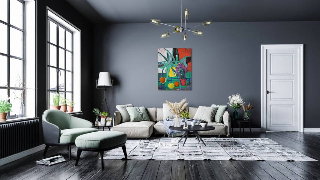 Cactus Fine Art Painting Artem Andreichuk - Subjektiv.art