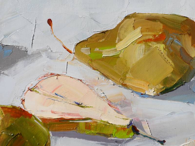 Pear 2 Impressionistic Painting Yehor Dulin - Subjektiv.art
