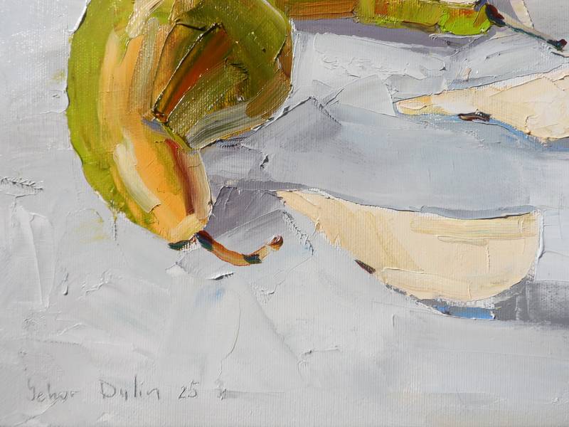 Pear 2 Impressionistic Painting Yehor Dulin - Subjektiv.art