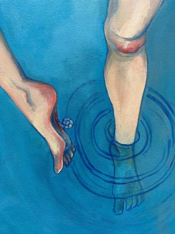 Collecting shells Fine Art Painting Liliya Nebera - Subjektiv.art