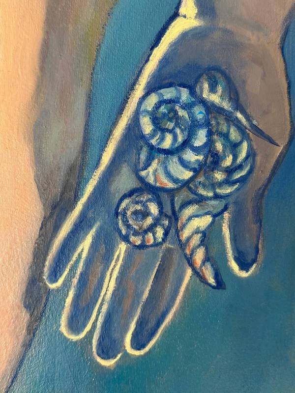 Collecting shells Fine Art Painting Liliya Nebera - Subjektiv.art