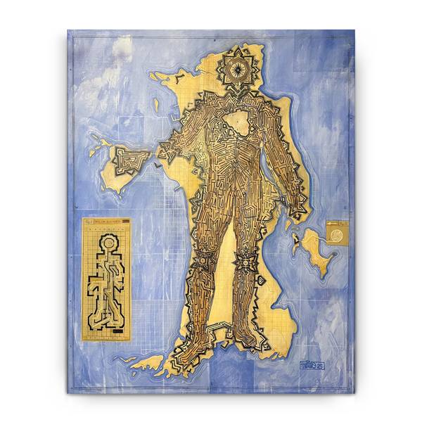 Toward Self-Awareness. 2025 Graphic, illustrative and typographic Painting Vitalii Hrekh - Subjektiv.art