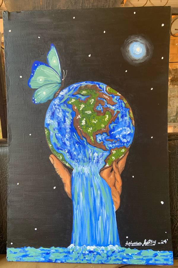 Puissance Aesthetic Surrealistic Painting Betsy Aghavbere - Subjektiv.art