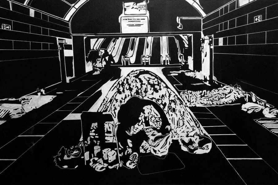 Subway as a shelter  - Subjektiv.art