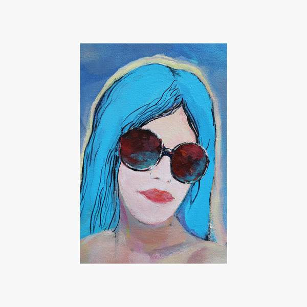 Girl with physalis Modern Painting Artem Andreichuk - Subjektiv.art
