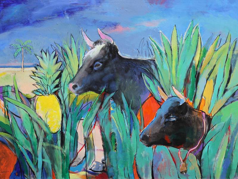 Cows in search of pineapples  - Subjektiv.art