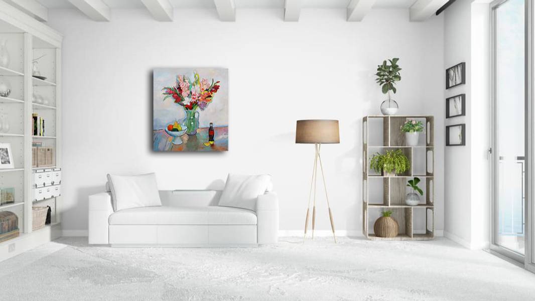 Gladioluses Fine Art Painting Artem Andreichuk - Subjektiv.art