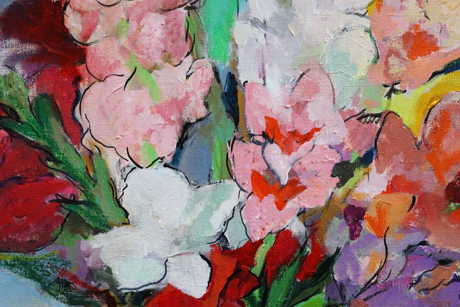 Gladioluses Fine Art Painting Artem Andreichuk - Subjektiv.art