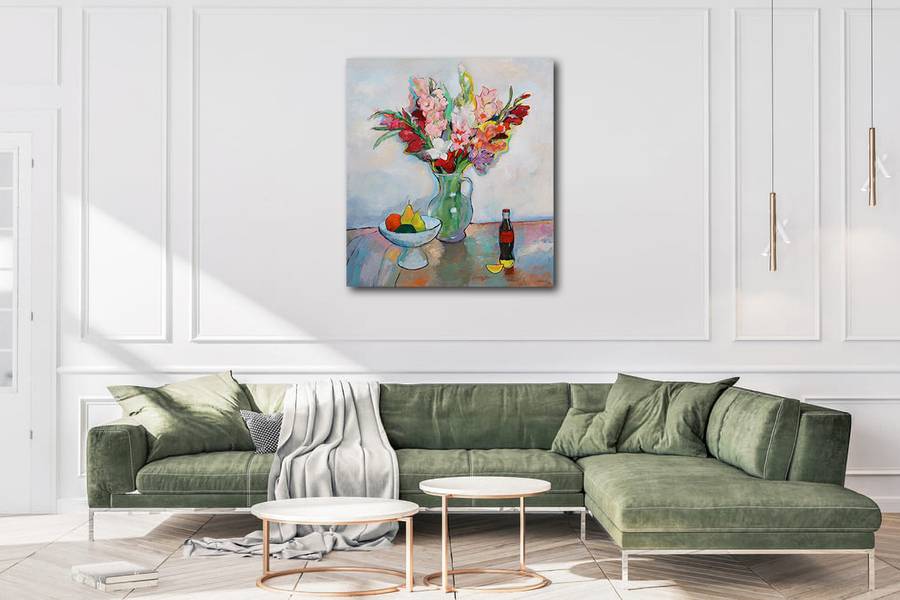 Gladioluses Fine Art Painting Artem Andreichuk - Subjektiv.art