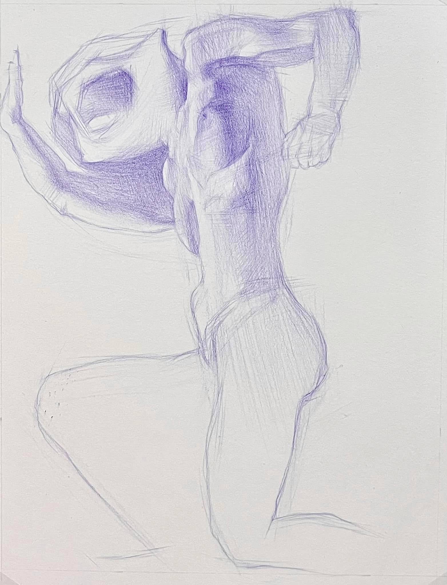 Believer (2025)  Surrealistic Drawing Yuliia Holub - Subjektiv.art