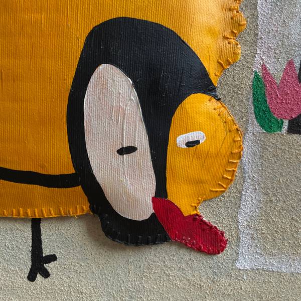 «The house» Naive Painting Sasha Luneva - Subjektiv.art