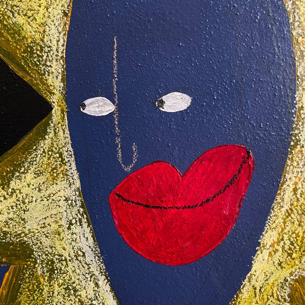 «Dancing» Naive Painting Sasha Luneva - Subjektiv.art