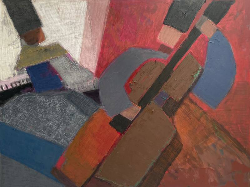 Musicians. Dakha Brakha Expressive and gestural Painting Olga Konoshchuk - Subjektiv.art