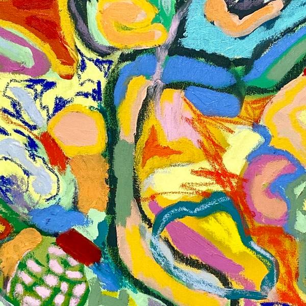 Margenta Abstract Painting Vês Três - Subjektiv.art
