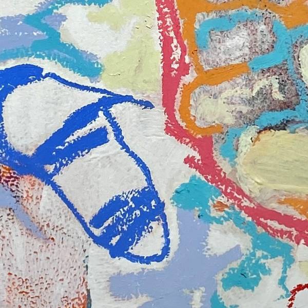 Passar a branco Abstract Painting Vês Três - Subjektiv.art
