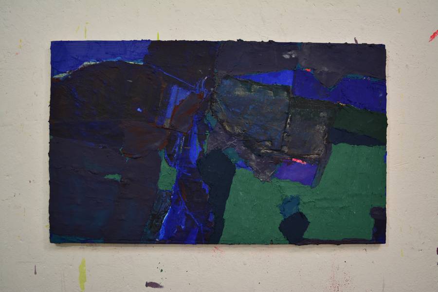 Wandering late at night Abstract Mixed media MAKSYM MAZUR - Subjektiv.art