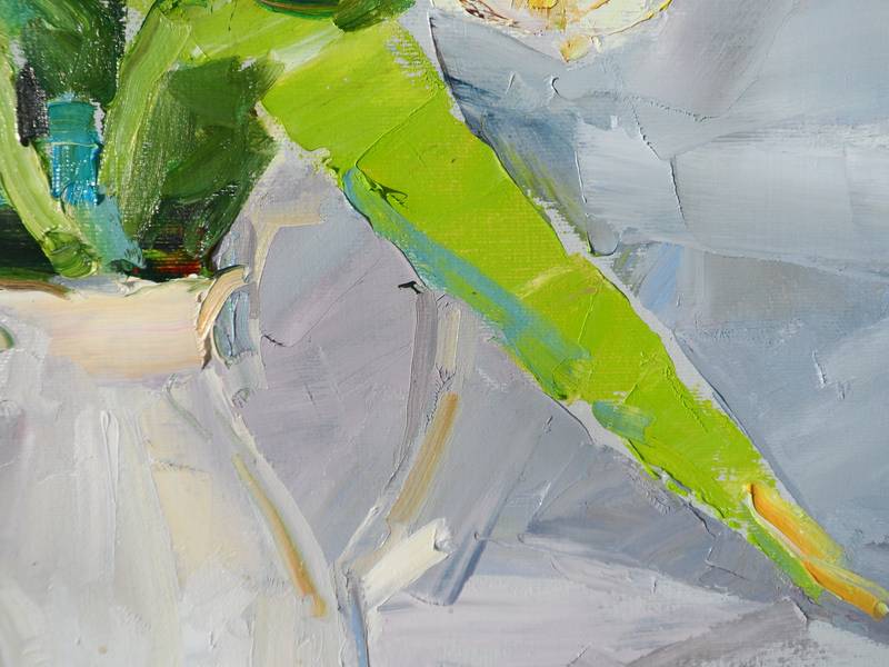Tulips Expressive and gestural Painting Yehor Dulin - Subjektiv.art