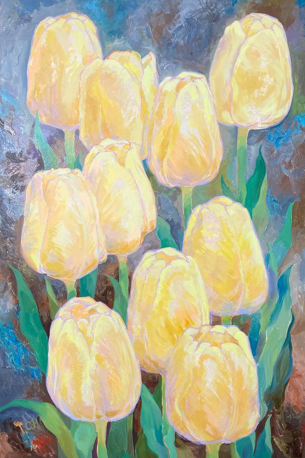 Yellow tulips  - Subjektiv.art