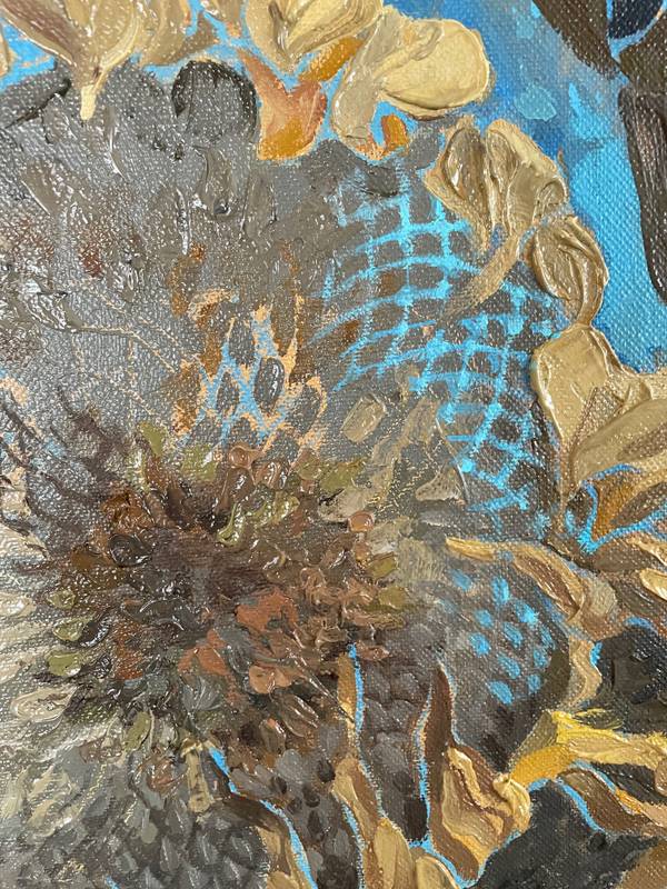 Sunflowers Fine Art Painting Julia Chemerys - Subjektiv.art
