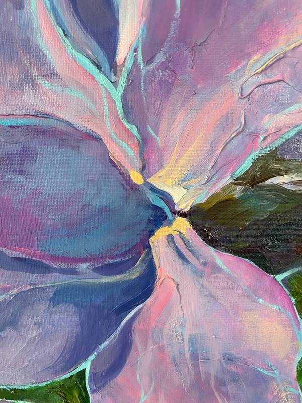 Violets Fine Art Painting Julia Chemerys - Subjektiv.art