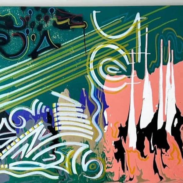 Melodic Distortion Abstract Painting Rector Lance - Subjektiv.art