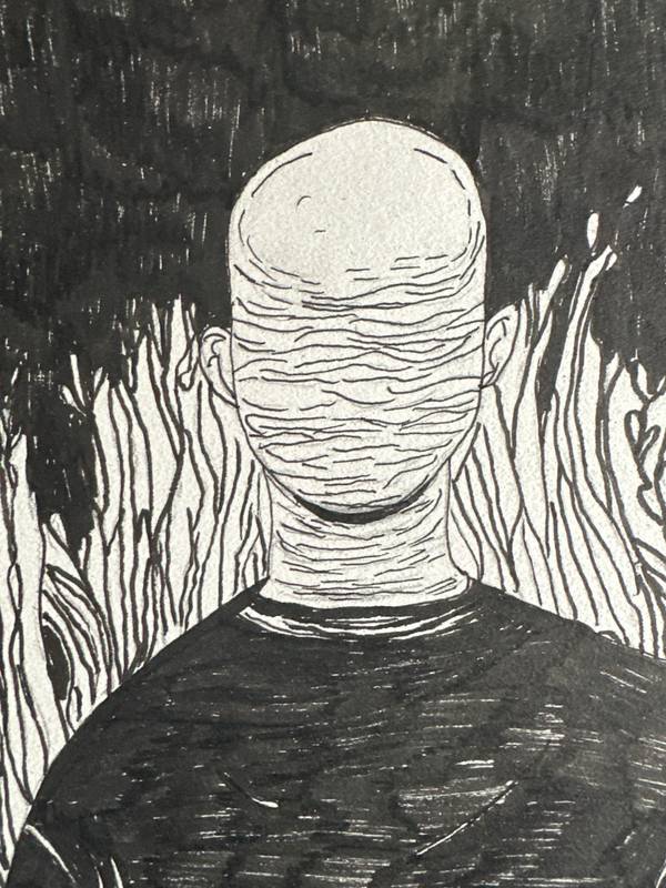 Dark Silence Graphic, illustrative and typographic Drawing Daiana Vaiani - Subjektiv.art