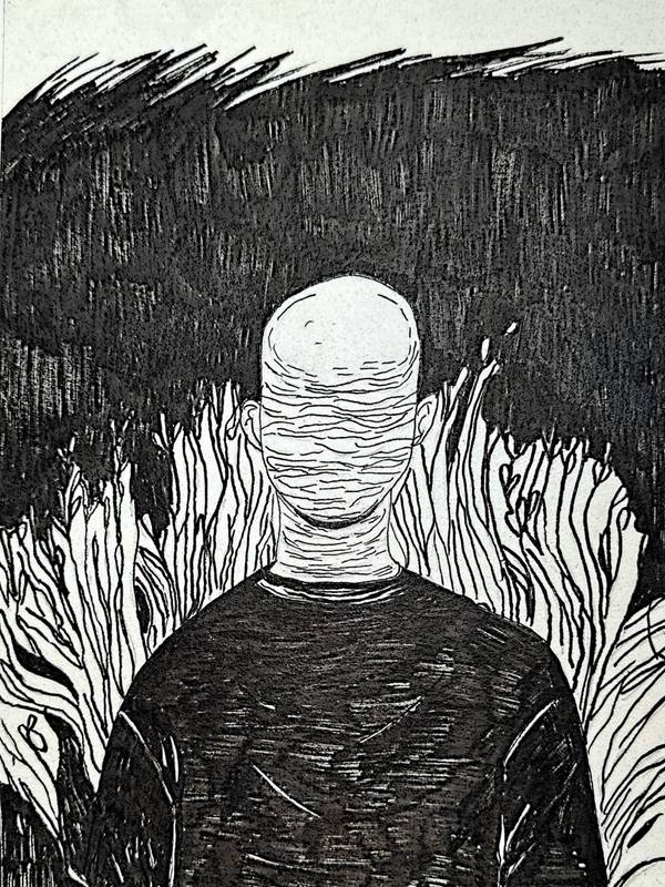 Dark Silence Graphic, illustrative and typographic Drawing Daiana Vaiani - Subjektiv.art