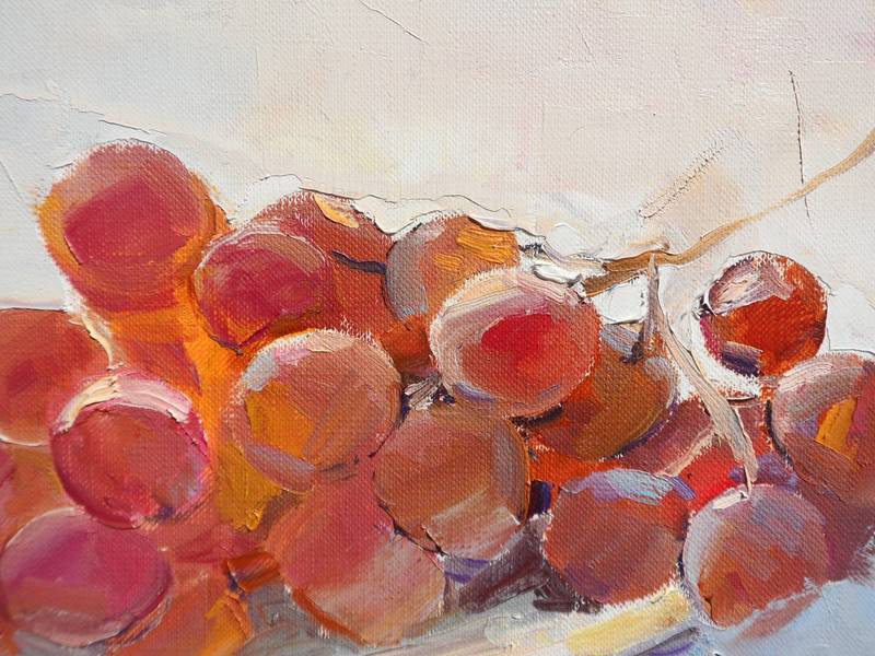 Grape Expressive and gestural Painting Yehor Dulin - Subjektiv.art