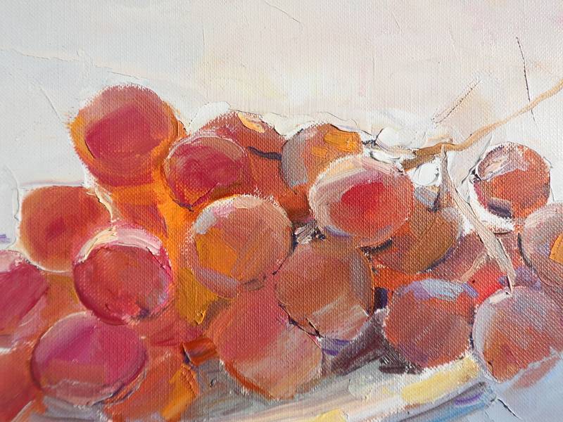 Grape Expressive and gestural Painting Yehor Dulin - Subjektiv.art