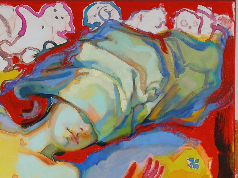 Dream about boiled eggs Fine Art Painting Myroslava Perevalska - Subjektiv.art