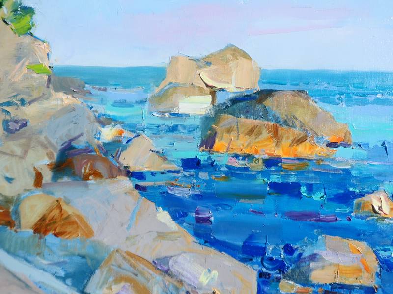 Sun Rays Expressive and gestural Painting Yehor Dulin - Subjektiv.art