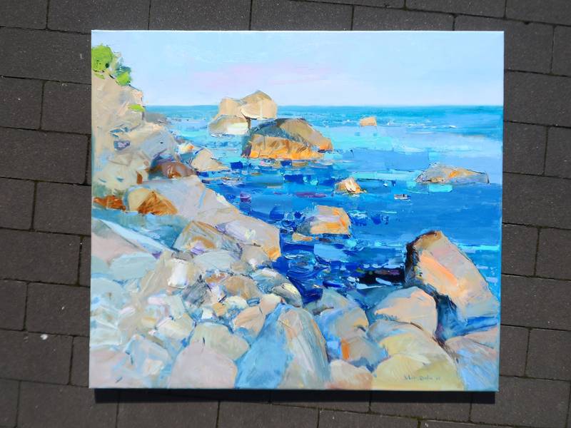 Sun Rays Expressive and gestural Painting Yehor Dulin - Subjektiv.art