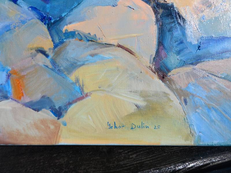 Sun Rays Expressive and gestural Painting Yehor Dulin - Subjektiv.art