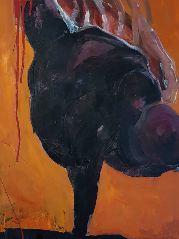 Dependence (diptych) Expressive and gestural Painting Alyona Tokovenko - Subjektiv.art