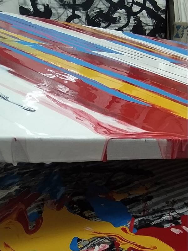 Psychotropic abstraction #2 Abstract Painting Nikita Vlasov - Subjektiv.art