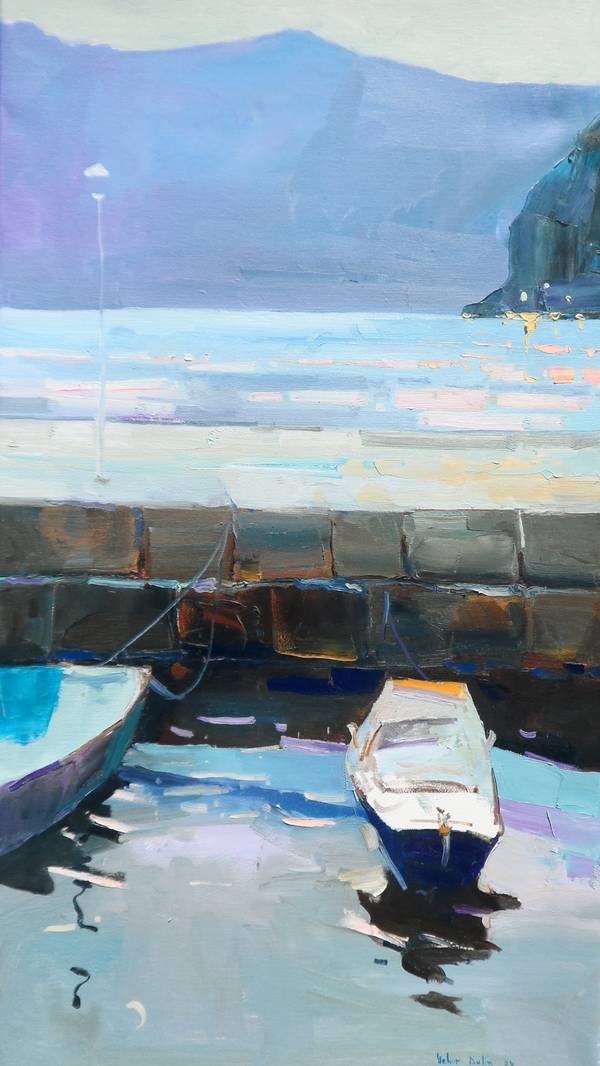 Quiet Evening Expressive and gestural Painting Yehor Dulin - Subjektiv.art