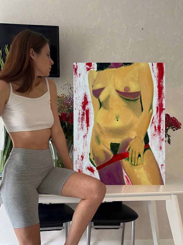 Confident Modern Painting Daria Butriashkina - Subjektiv.art