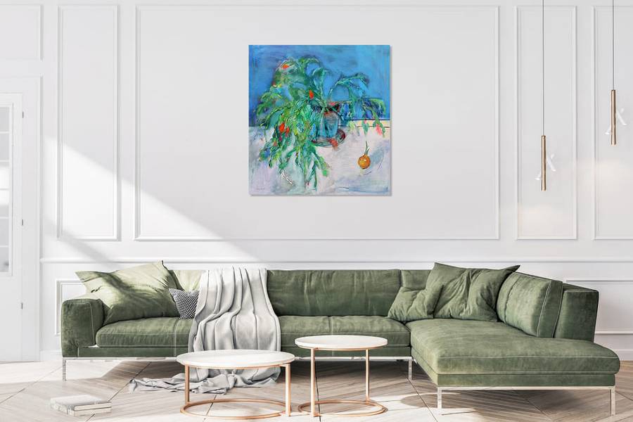 Schlumbergera Impressionistic Painting Artem Andreichuk - Subjektiv.art