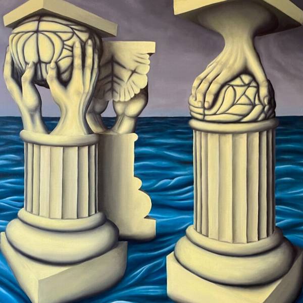 La naissance des passions Surrealistic Painting Pierre Freneau - Subjektiv.art