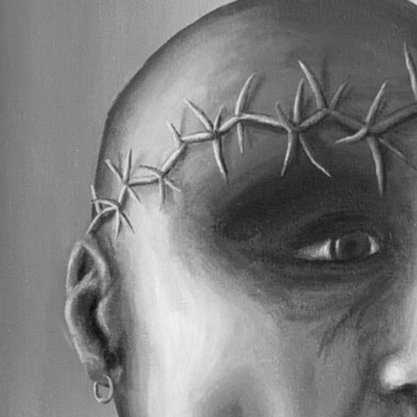 La Machine Surrealistic Painting Pierre Freneau - Subjektiv.art